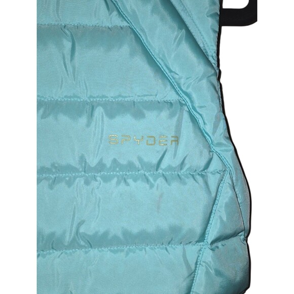 Spyder Prymo Puffer Vest Down Lined Ladies Medium Blue EUC 70% Down 30% Duck - Picture 6 of 7